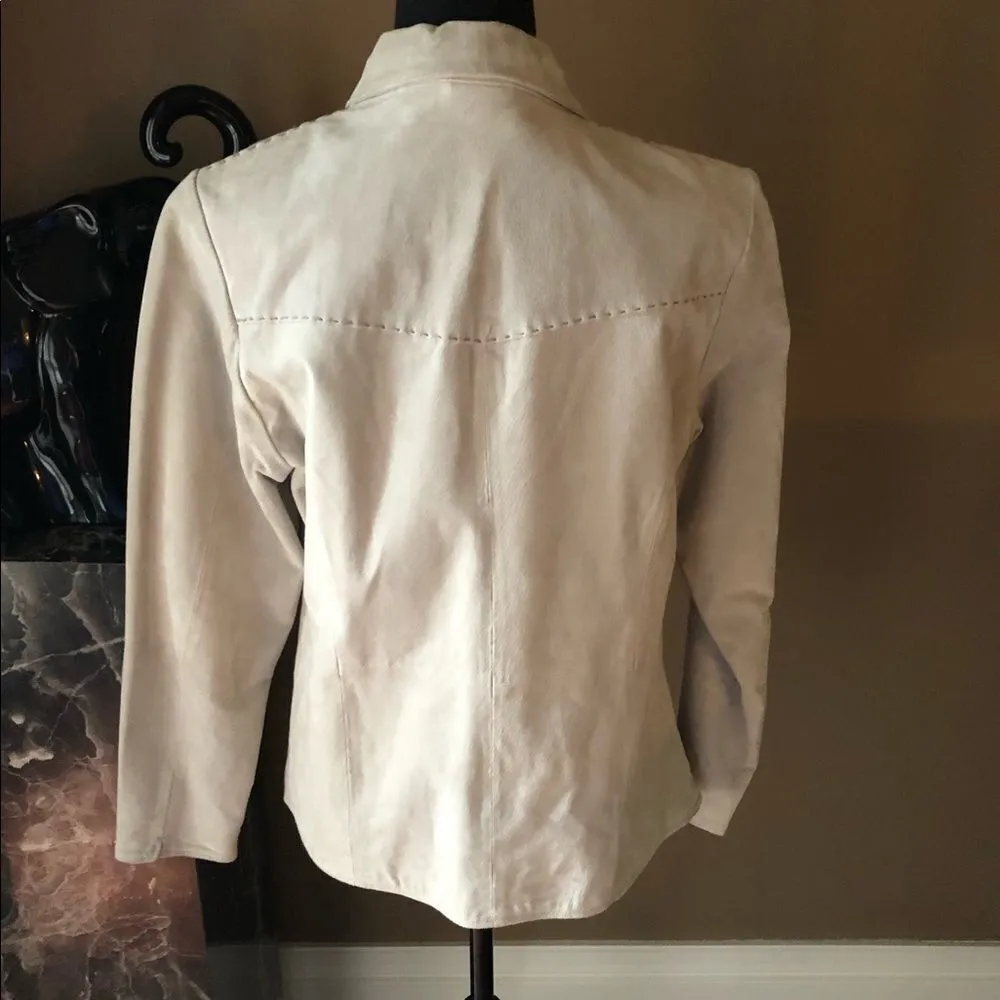 Ruff Hewn Leather Suede Grey Jacket - Image 2