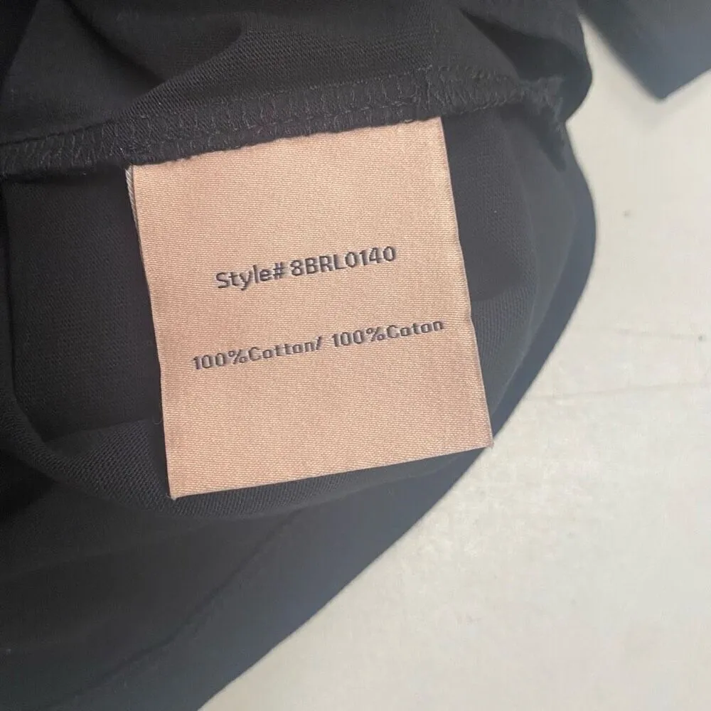 BADGLEY MISCHA Women’s Black‎ Artistic Graphic Cotton Tee Shirt Size Medium New - Image 4