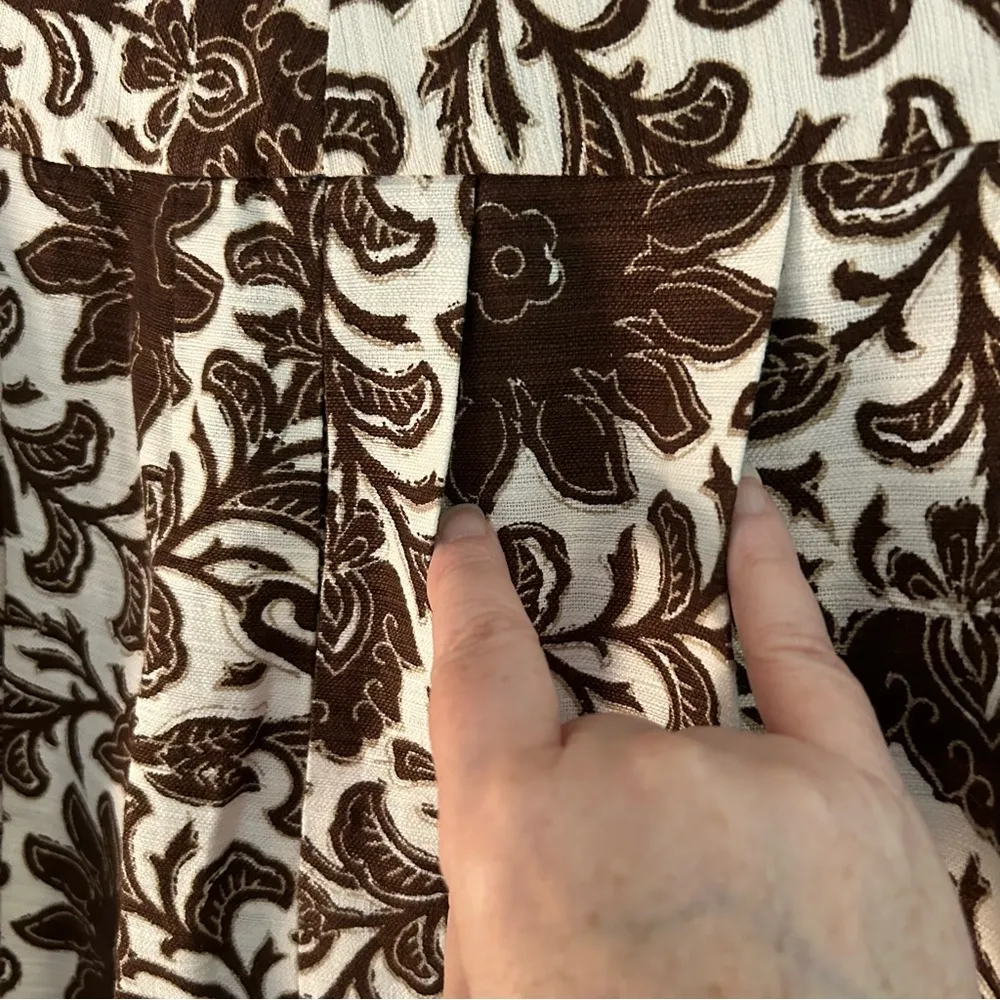 Talbots Linen Cotton Blend Pleated Skirt. Size 10. - Image 5