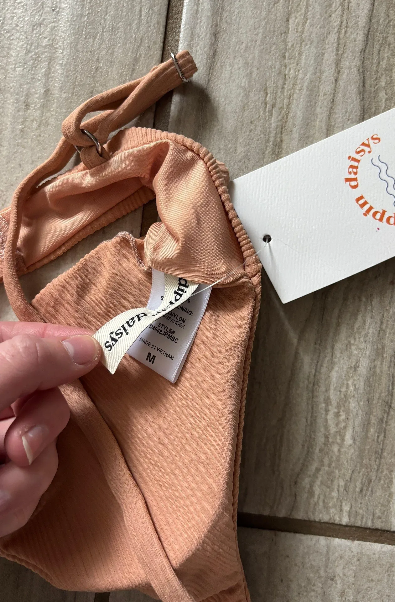 Dippin’ Daisy’s Tan Bikini Tie Top M - Image 3