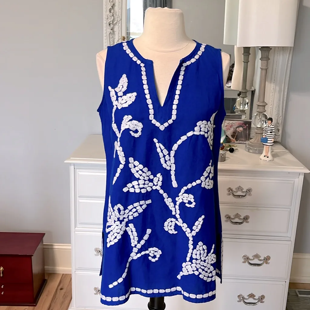 Linen Embroidered Tunic - Image 4