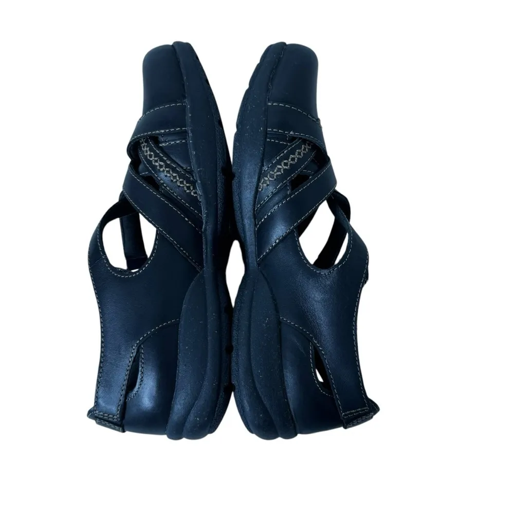 Clarks Roseville Step Mary Jane Flat Black Leather 7 - Image 5