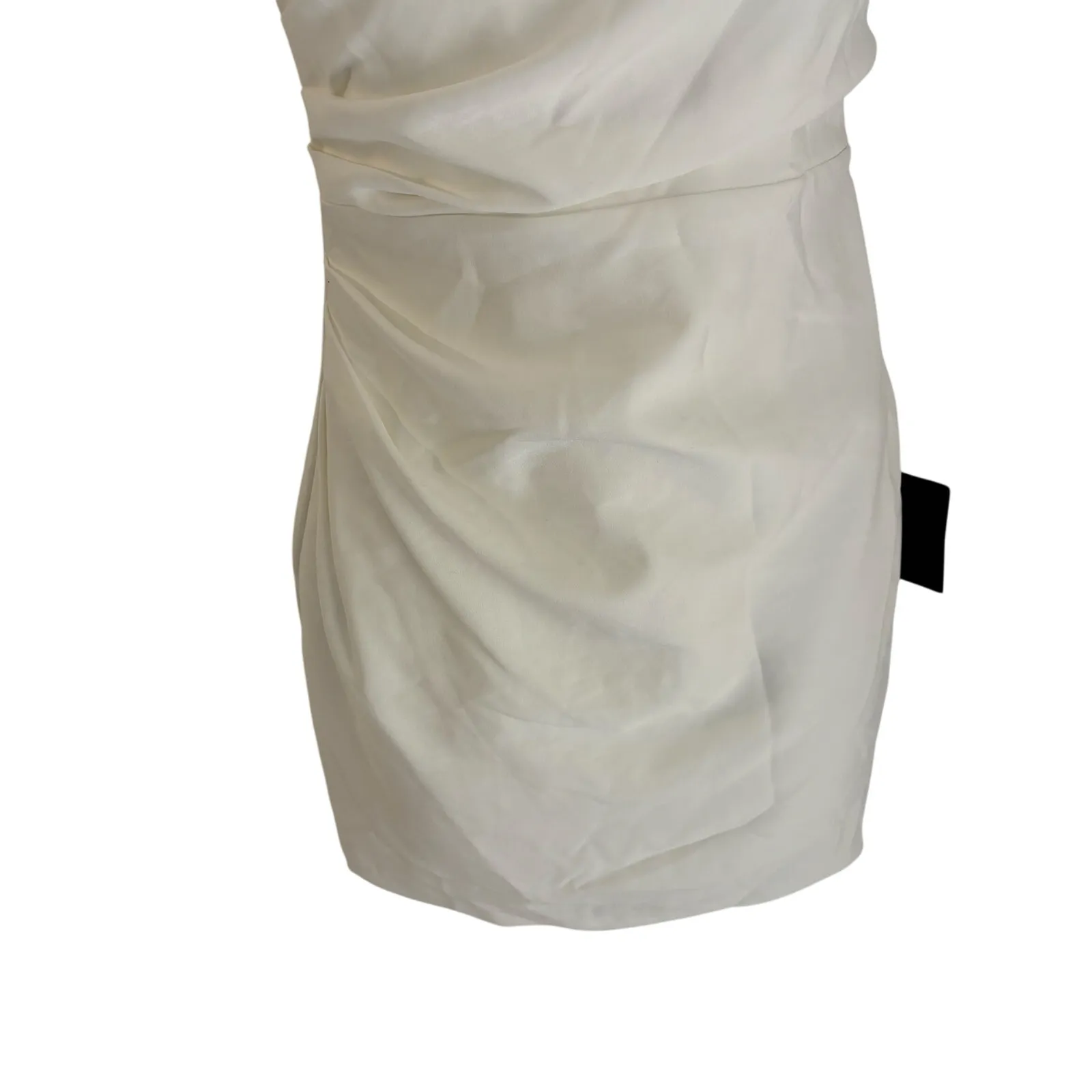 Lulus White Strapless Ruched Mini Dress XS Bridal Party Bridal Party Graduation - Image 4