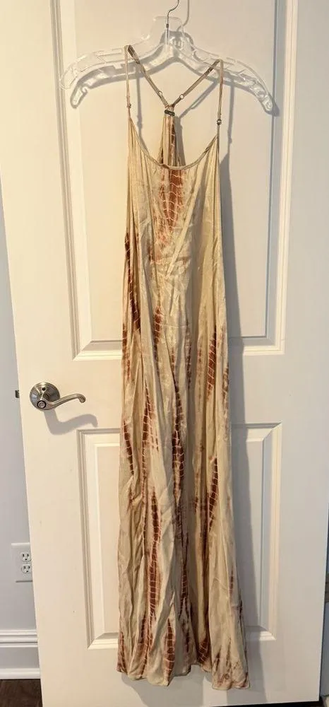 Chan Luu Tie Dye Plunge Neck Maxi Dress - Image 2