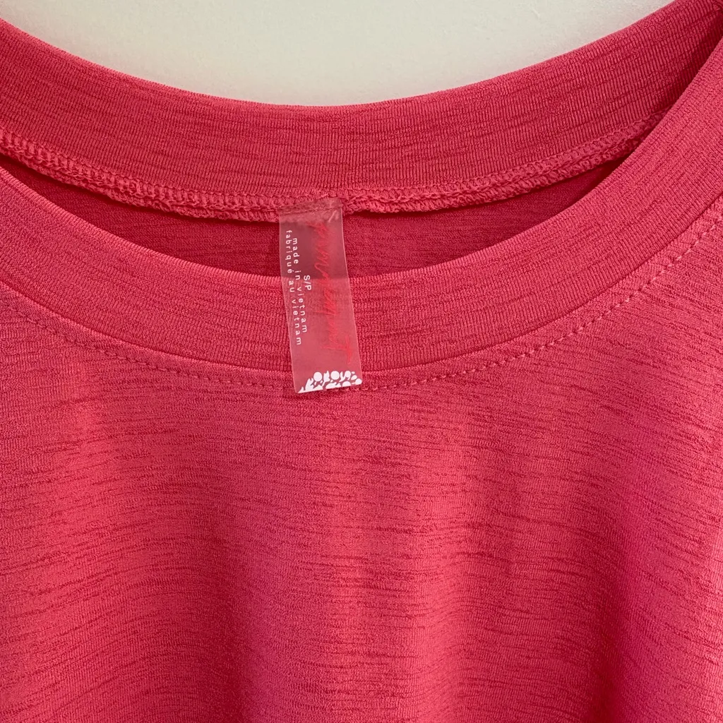 NWT Free People Movement oversized inspire tank size S Pink - Image 3