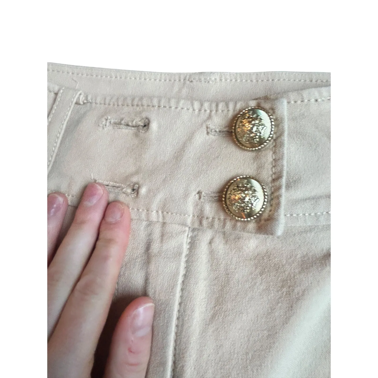 Derek Lam 10 Crosby Leonie Tapered Cropped High Waisted Pleated Pants Size 4 Tan - Image 5