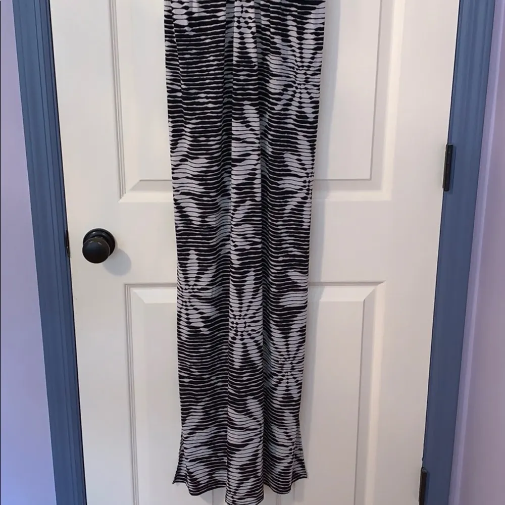 Aqua maxi plunge dress - Image 2