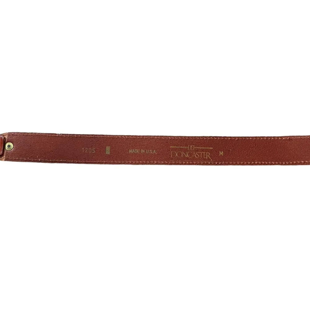 Doncaster  Tan Luxury Western Utility Equestrian Metal Chain Link Belt - Image 7