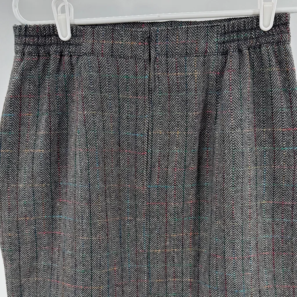 Norton McNaughton Multicolor Tweed pencil Skirt knee length 14 vintage wool - Image 3