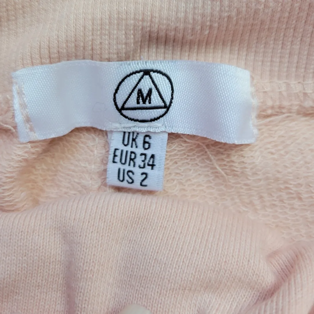 Misquided Light Pink Distressed Jogger‎ Sweatpants Women's 2 Athleisure Gorpcore - Image 4