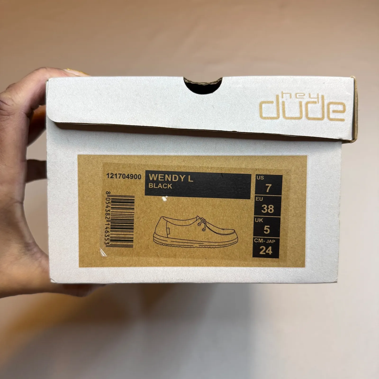 Hey Dude Wendy L Black Canvas Slip On Loafers Women's Size 7 Workwear Weekend - Image 7