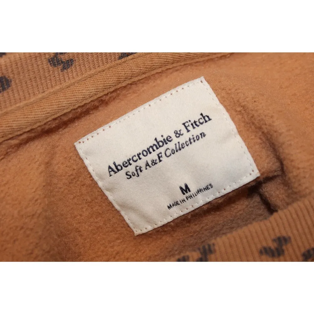 Abercrombie & Fitch Soft AF Brown Cheetah Crewneck Long Sleeve Sweatshirt Size M - Image 3