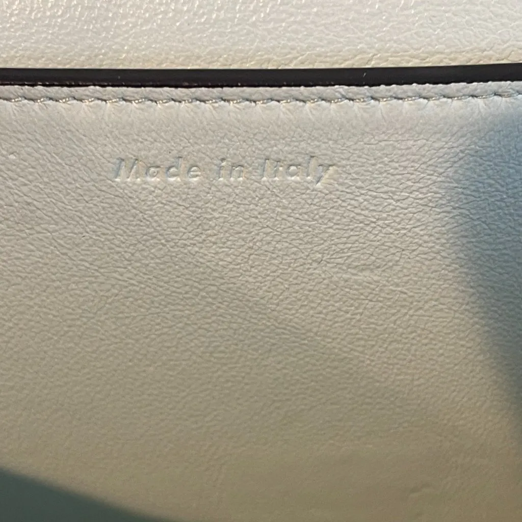 Celine Medium Frame Shoulder Bag in Red and Cream - Preowned - Image 11