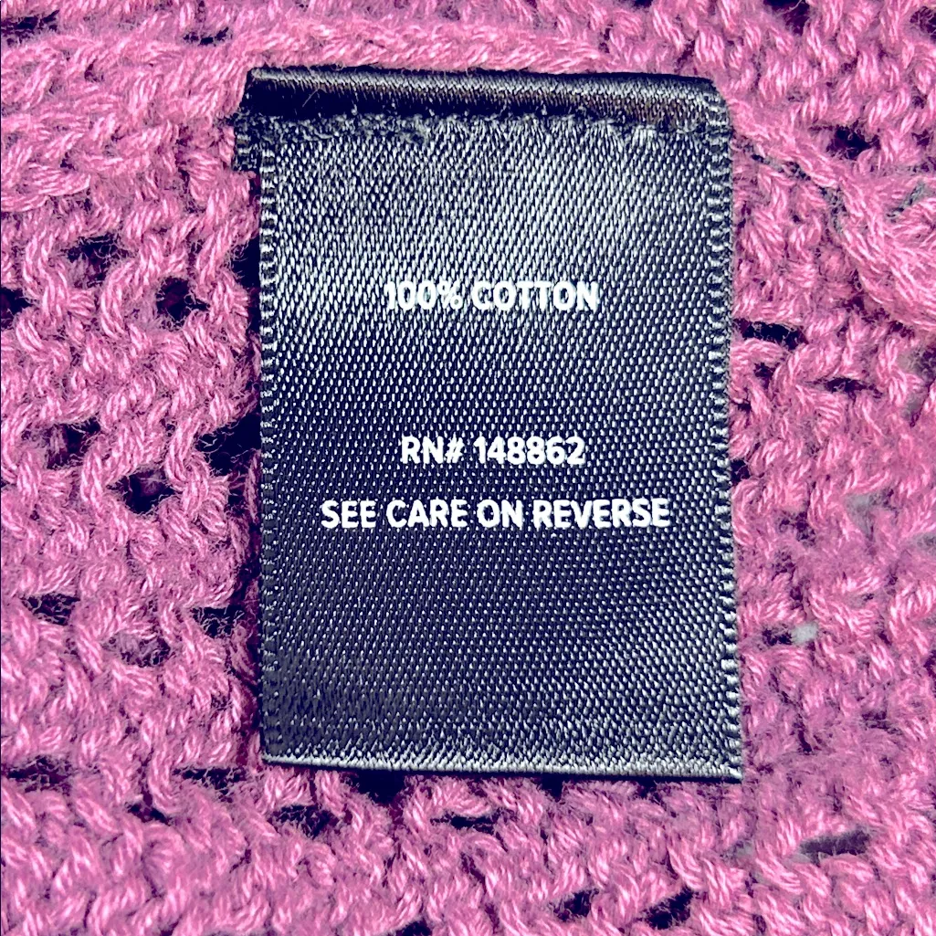 Torrid Purple Pointelle Boyfriend Cardigan Sweater Size Torrid 0 or US L/12 NWT - Image 10