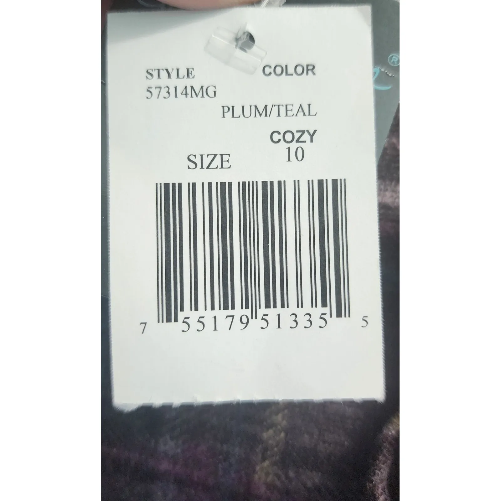 Gabby Skye Women's Size 10 Plum Teal Plaid Ruffle Sleeve Cozy Knit Dress - Image 3