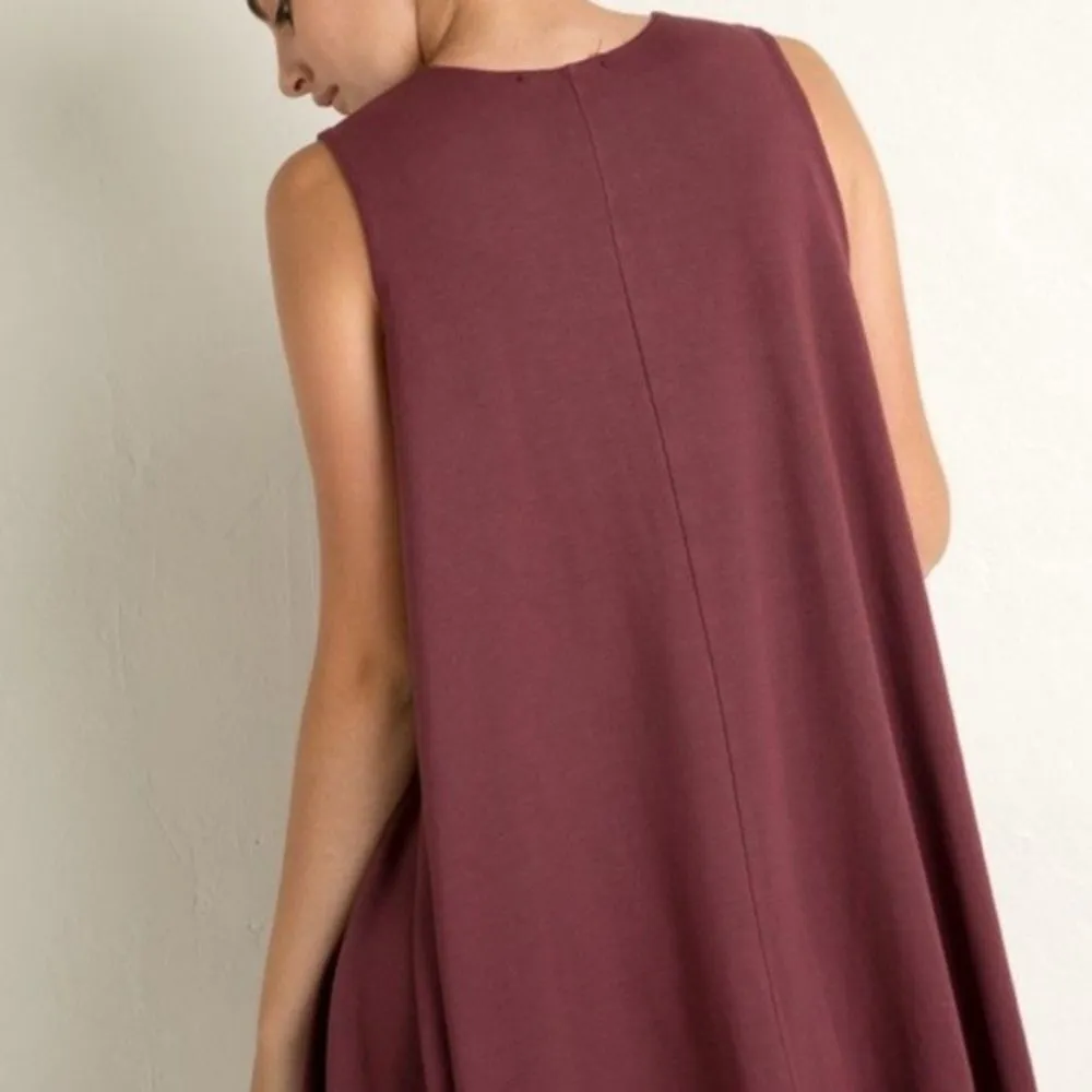 ✨ Brandy Melville Alena Swing Dress in Burgundy✨ - Image 3