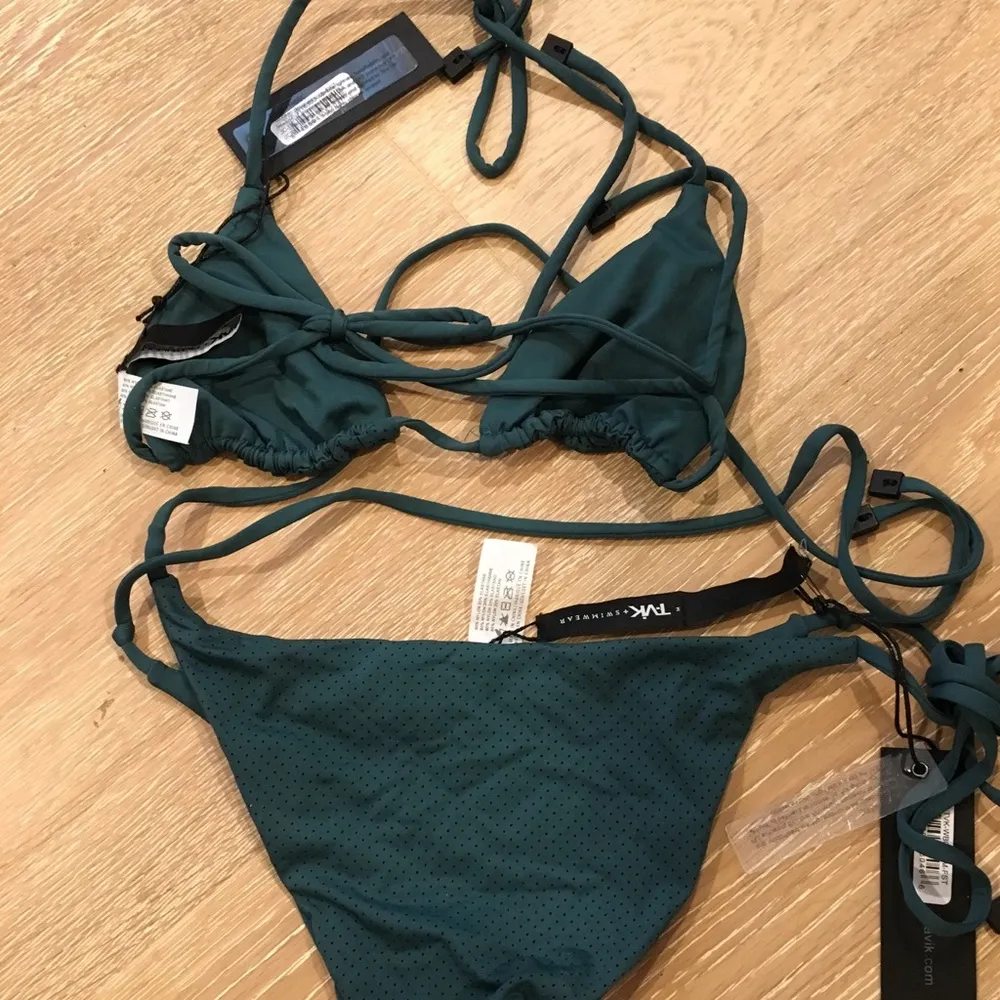 Tavik Forest Green Jax Nancy Bikini XS M S Mesh Reversible Perforated Size undefined - Image 7