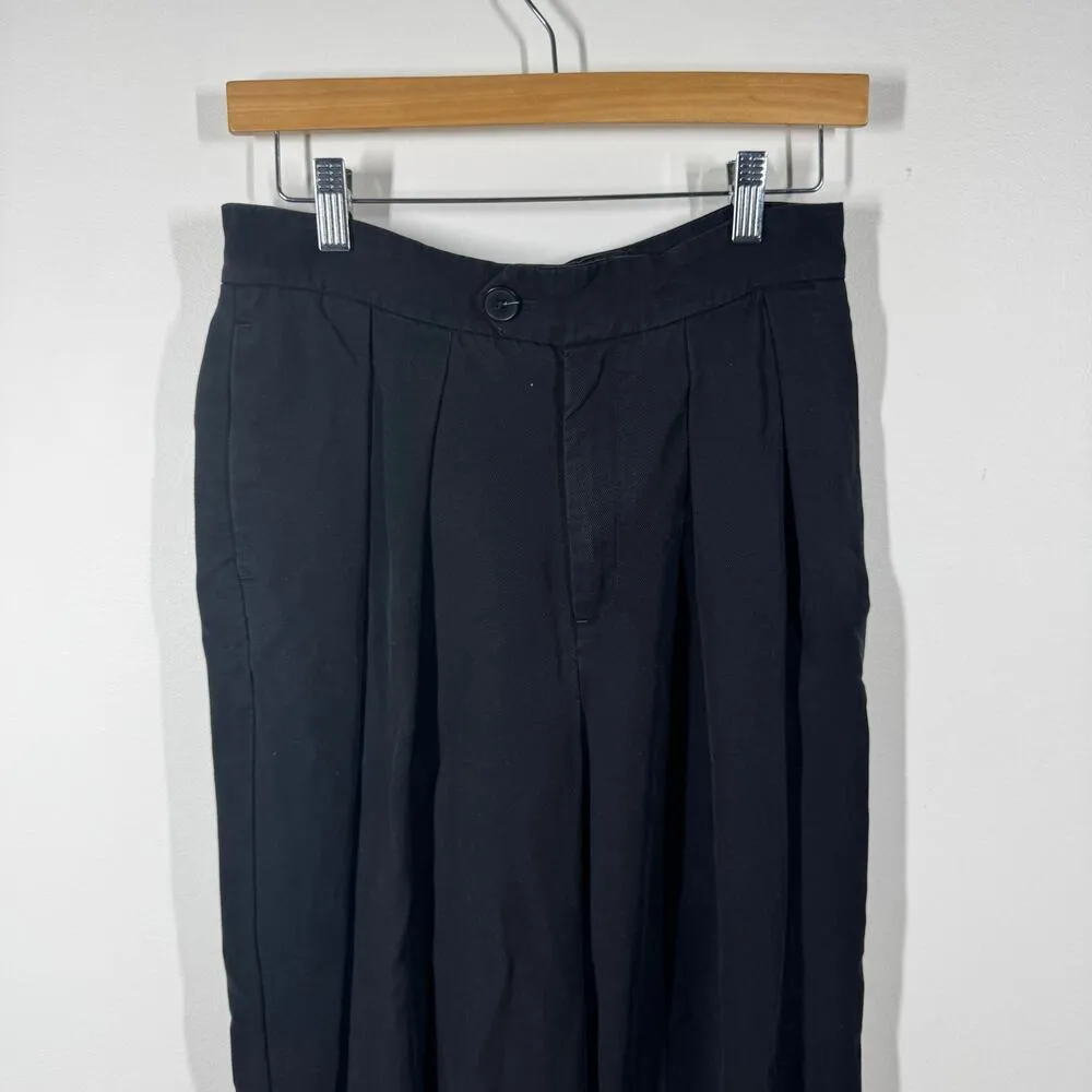 Free People Pant Women Black Size 6 Wide Leg Baggie Adjust Baggy Lyocell Relaxed - Image 3