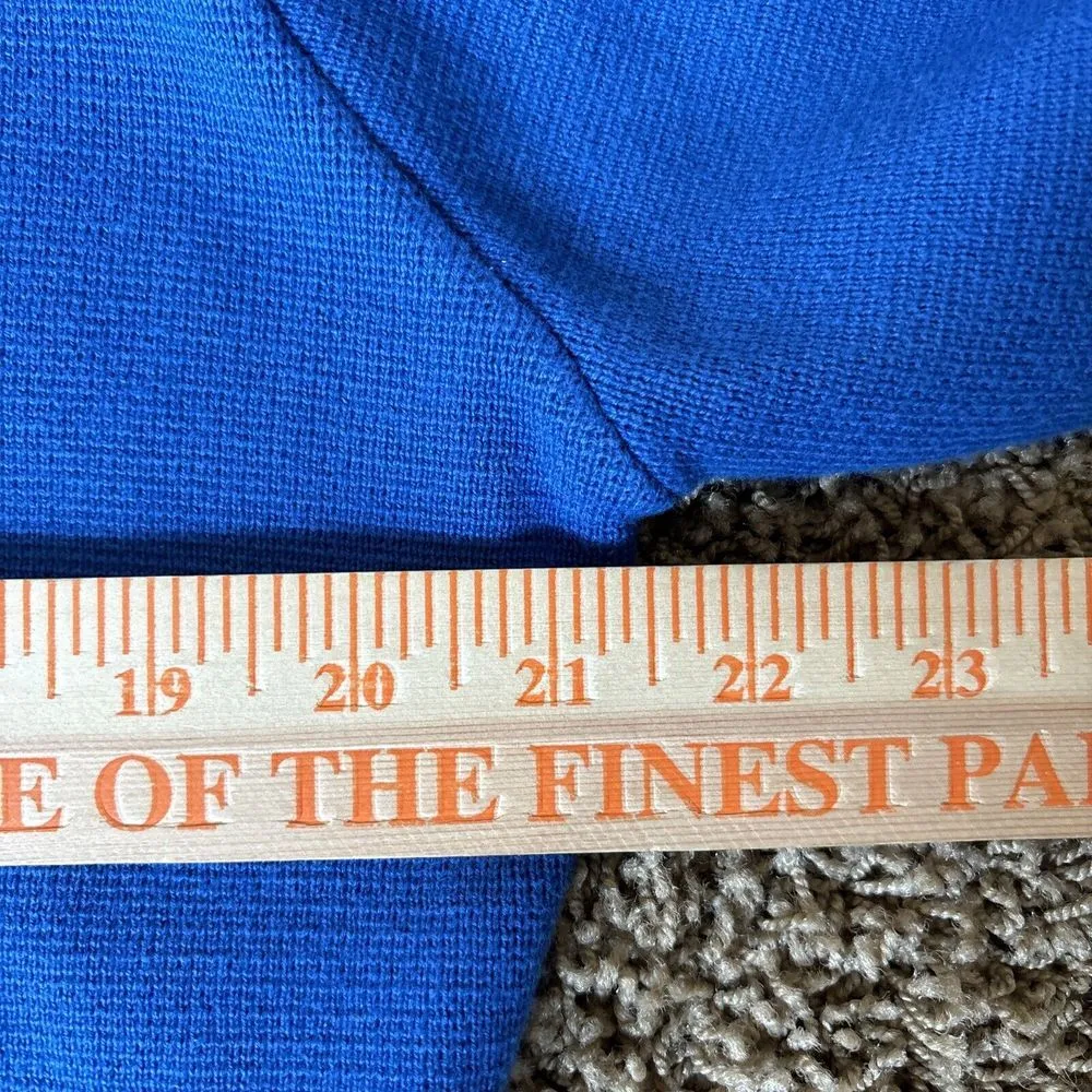 Pendleton  Cardigan Womens Small Blue White Trim Blazer‎ Button Front Cardigan - Image 7