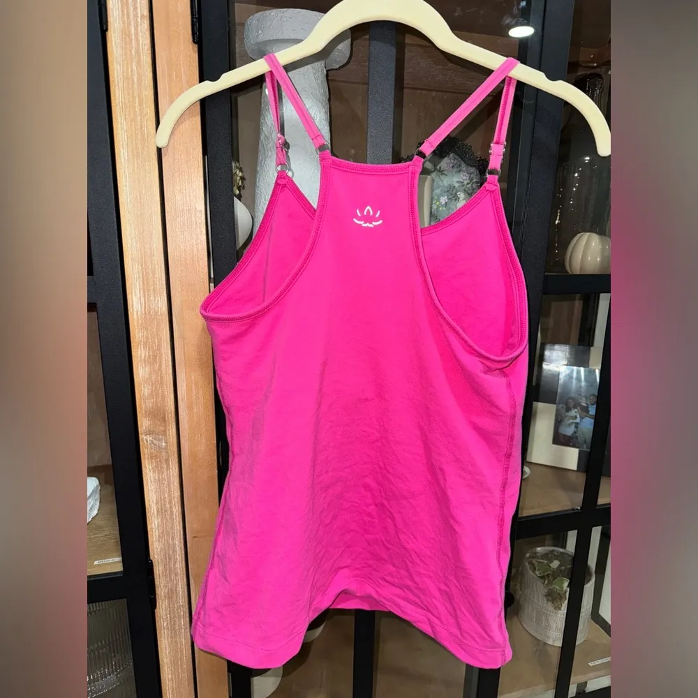 Beyond Yoga  spacedye barbie hot pink tank top adjustable fitted workout active - Image 2