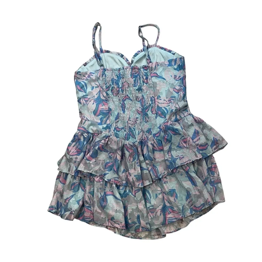 NWT, Wild Fable Floral Tiered Jacquard Fit & Flare Mini Dress, Sz M - Image 10