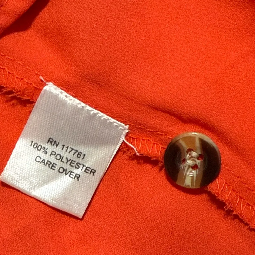 Speed Limit MPH women’s size 3X red tomato pullover cold shoulder blouse adjusts Orange - Image 9