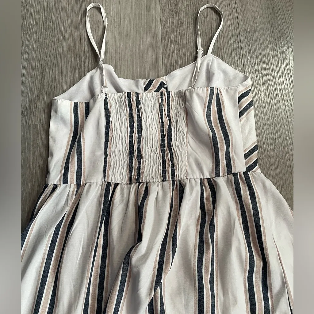 Style House  Striped Button-Front Midi Dress - Image 5