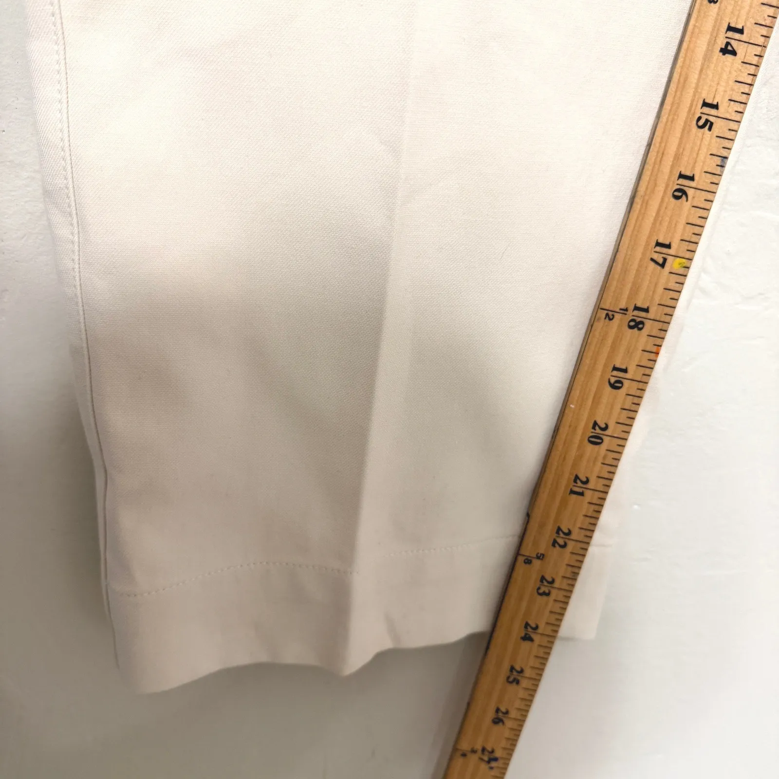 ME+EM Women Cream Cotton Cargo Pants Cropped Trousers Size US 12 UK 16 Casual HR - Image 10