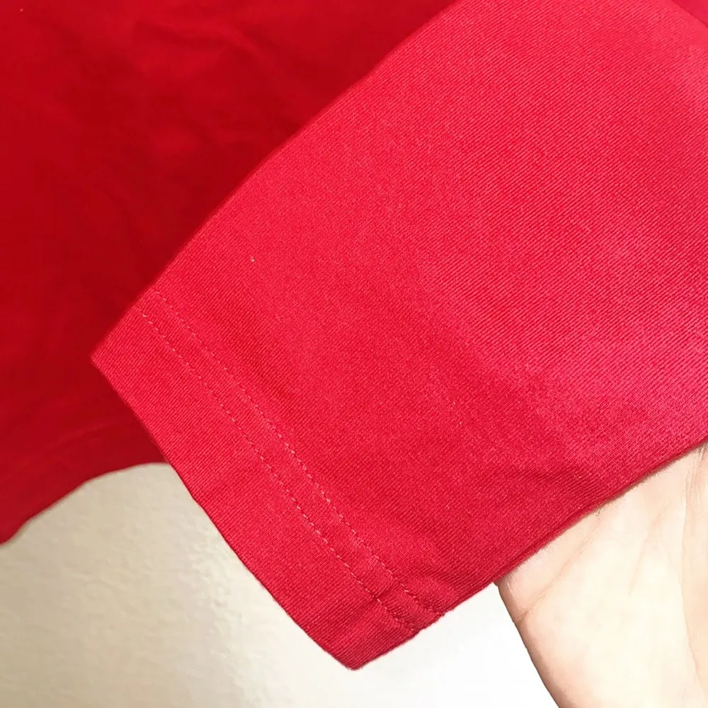 Jonathan Logan Red Beaded Neckline Long Sleeve Shirt Size M - Image 4