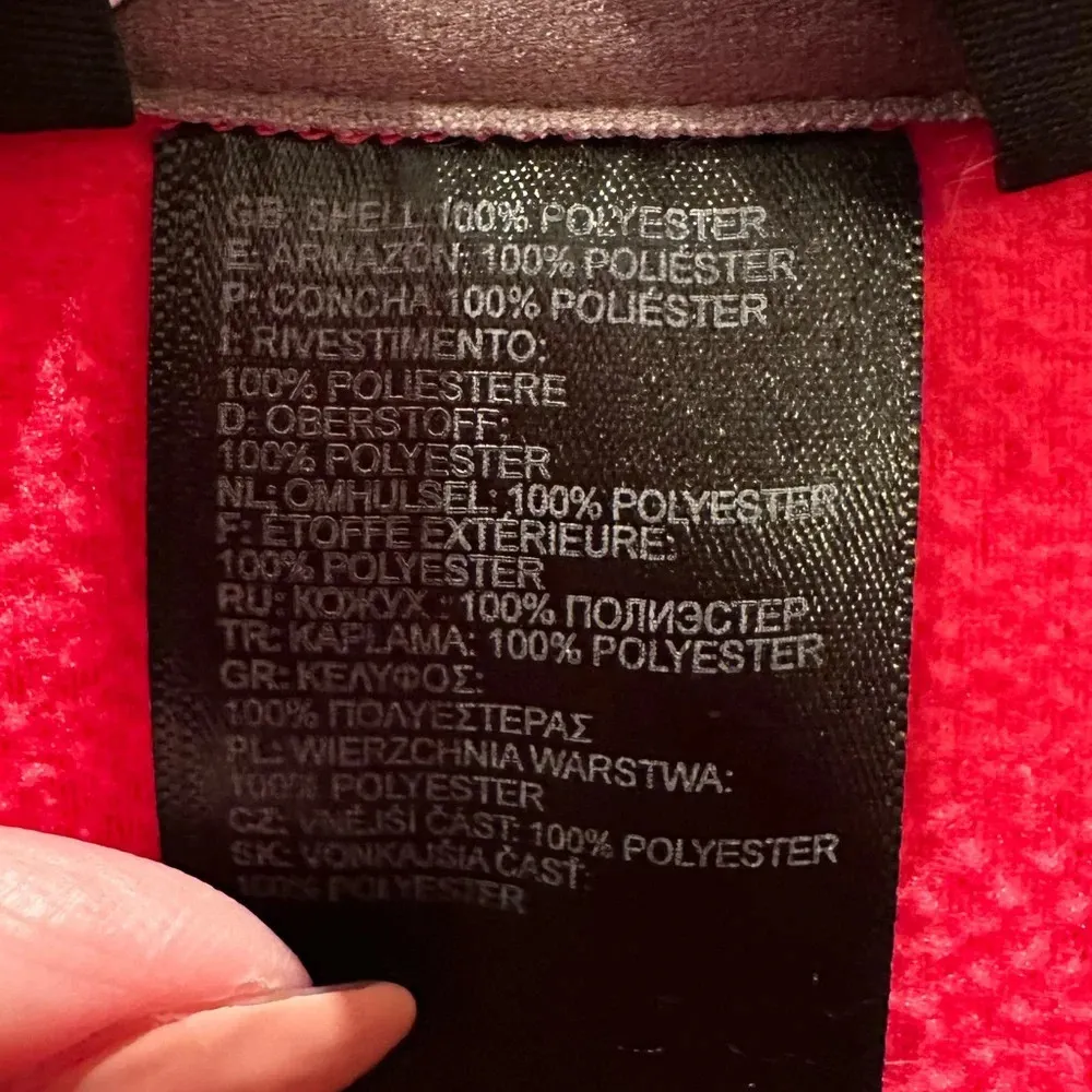 The North Face Women’s Dark Coral Fleece Pullover Sweatshirt Size Medium M - Image 7