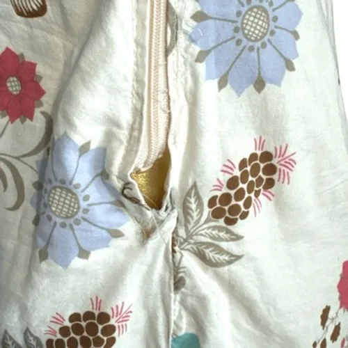 Vintage 90's Scott 100% Cotton Floral Butterfly Button Lace Dress sz M‎ Women's White Size M - Image 6