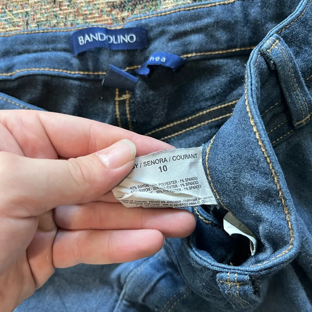 Bandolino Thea Jeans Women’s Size 10 Light Wash Blue High Rise Skinny Stretch - Image 16