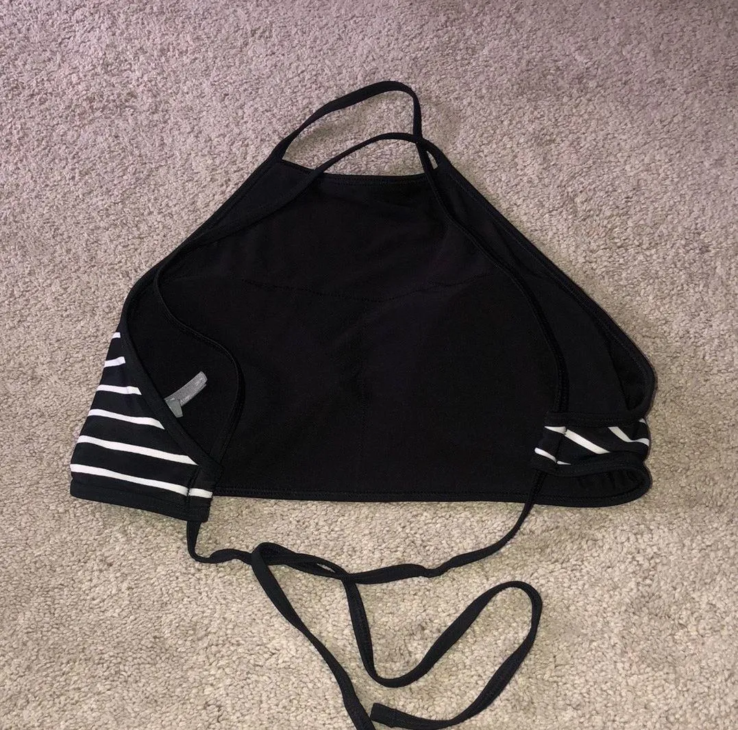 Bikini Top Striped Black White Medium - Image 7