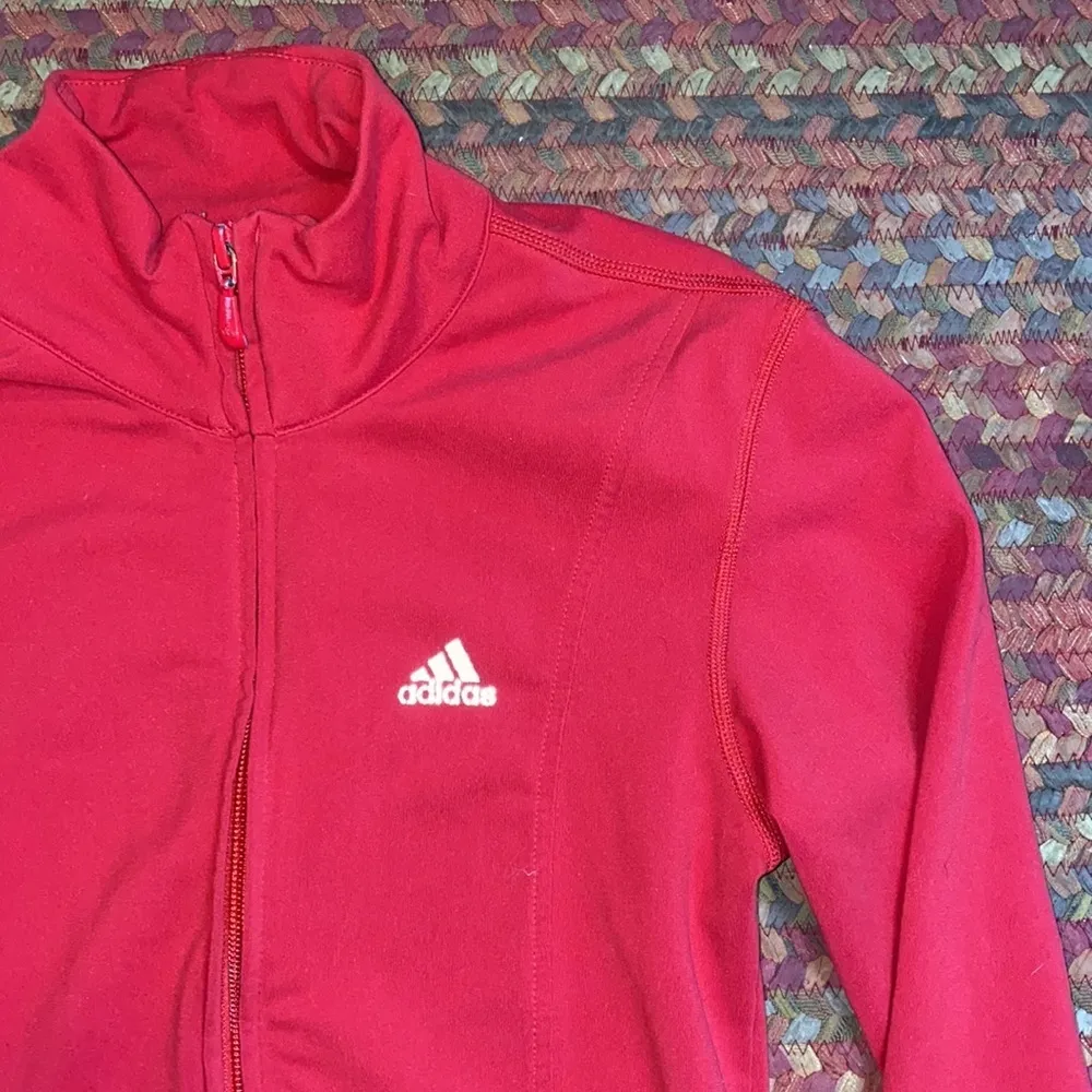 Adidas  RED ZIP UP ATHLETIC JACKET - Image 2