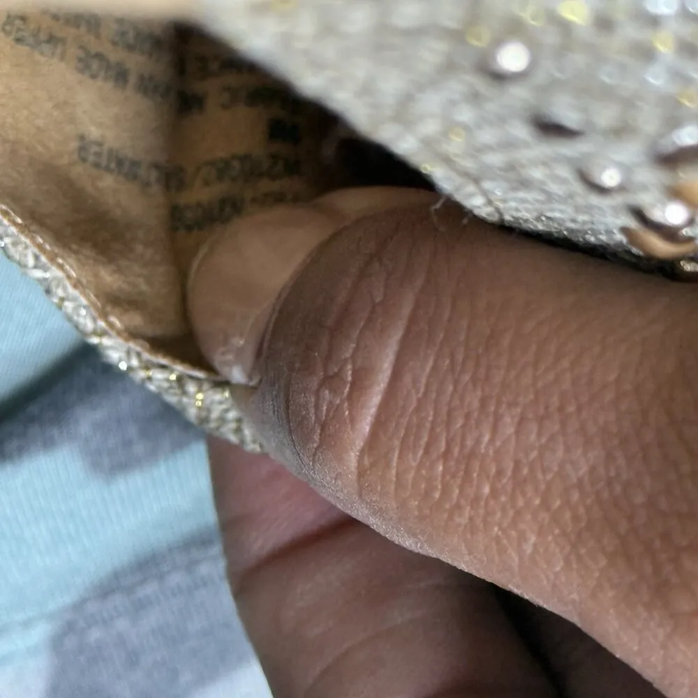 White Mountain 8M Light Green Sailboat Espadrille Wedge Gold Tone Embellished - Image 8