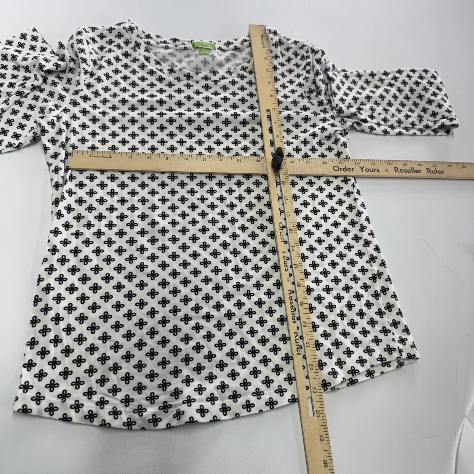 Vera Bradley Shirt Womens Small Long Sleeve Patterned‎ Spandex Top Blouse Casual - Image 5