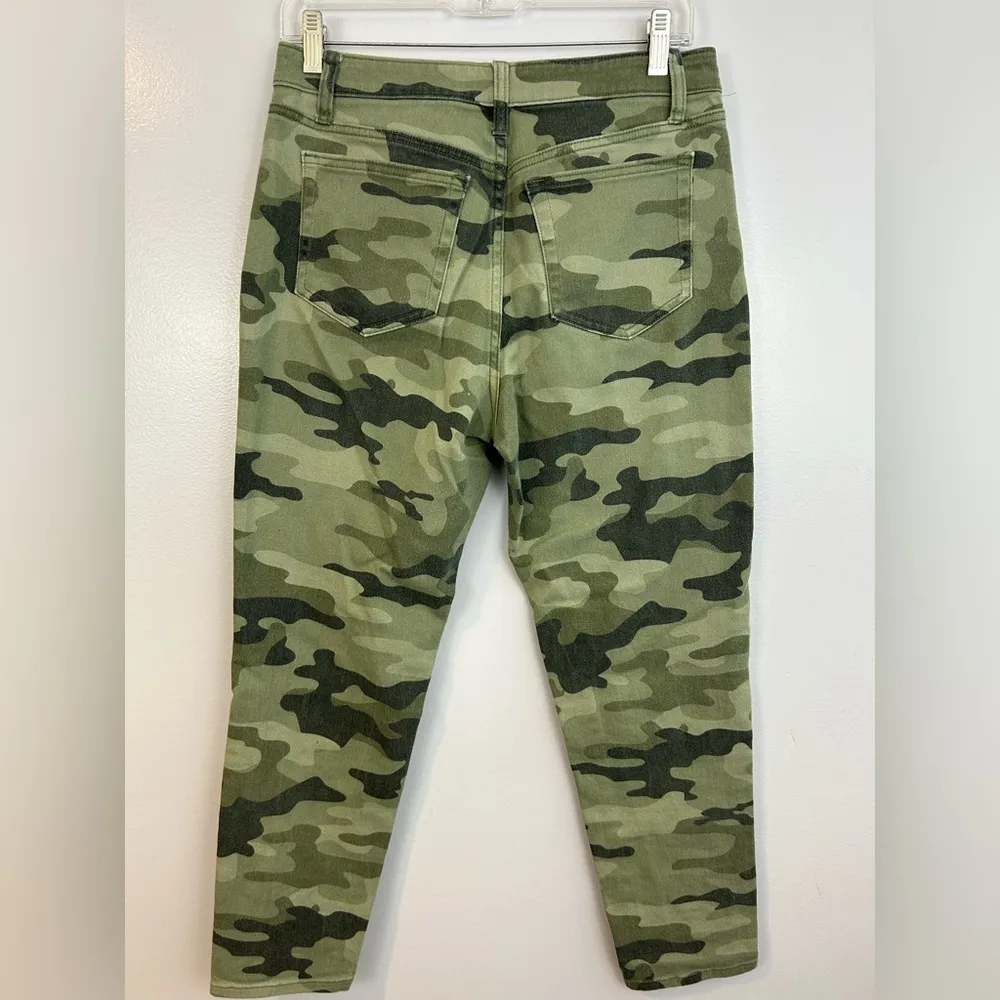 Nili Lotan for Target Green Camouflage High Rise Denim Jeans Size 6 - Image 7