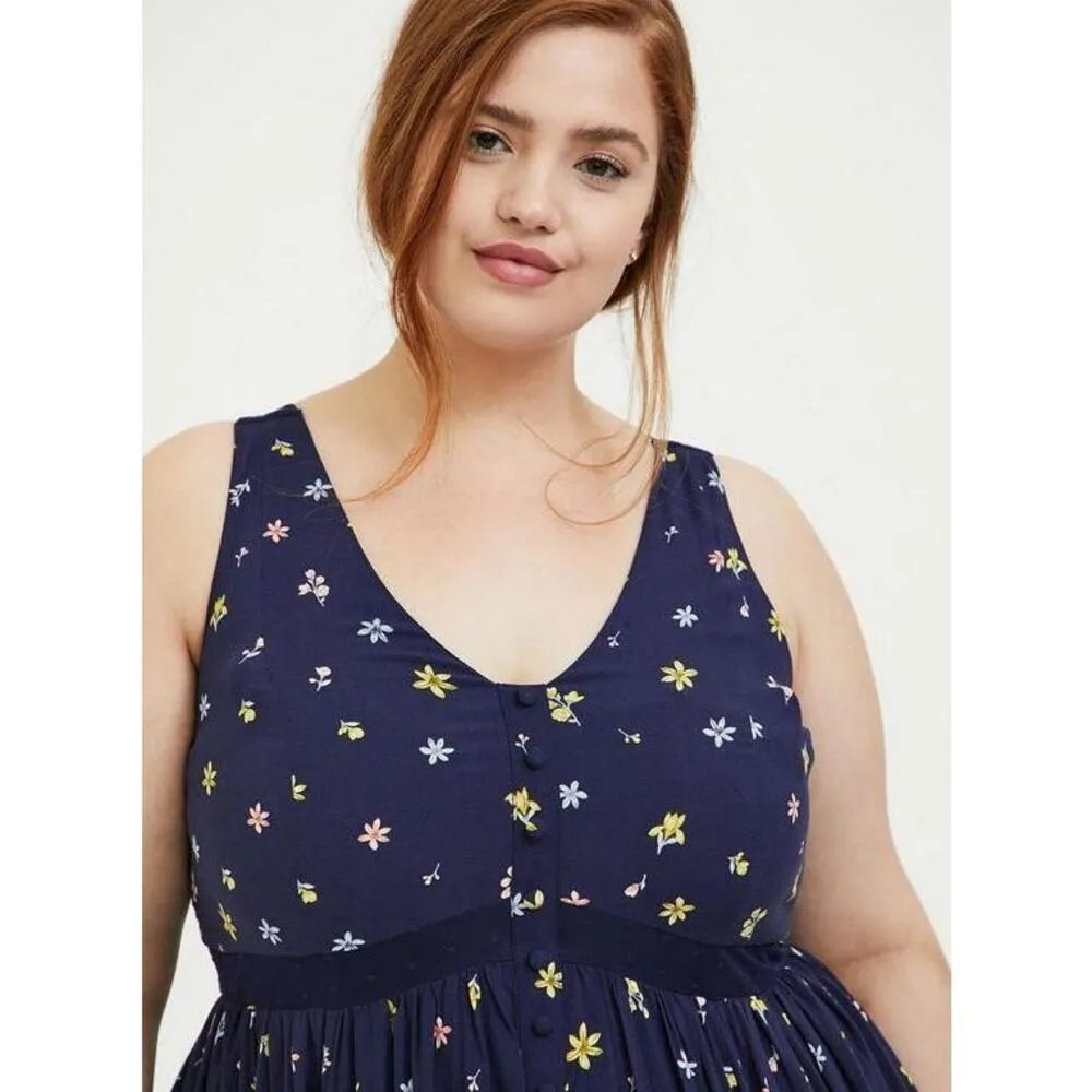 ✨Torrid Maxi Challis Button-Front Sz 2 Dress✨ - Image 2