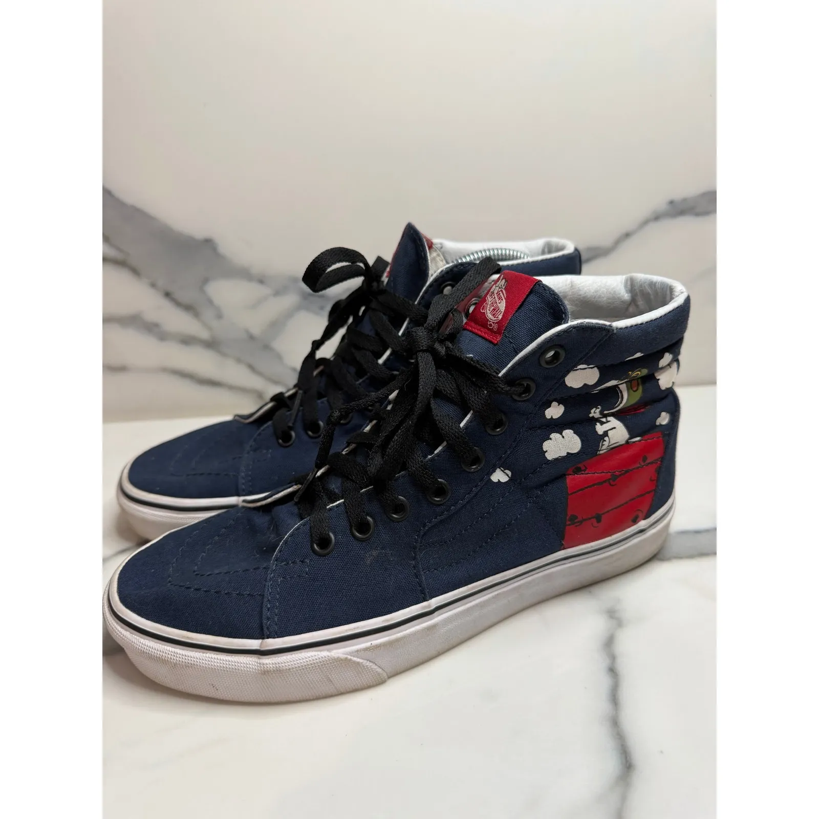 Vans x Peanuts SK8-Mid Reissue V Flying Ace Shoes Mens Sz 7 Wms Sz 8.5 Snoopy - Image 3