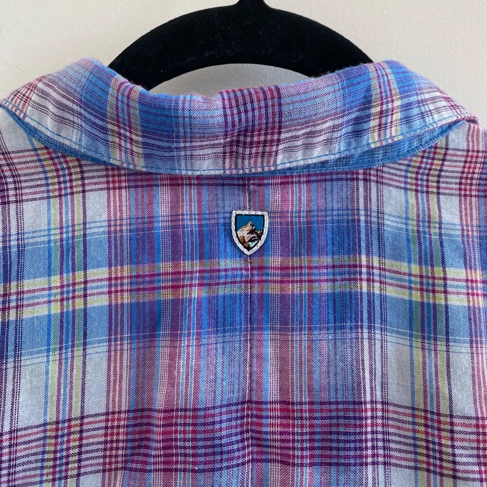 Kuhl Asta Long Sleeve Double Weave Plaid Button Down Shirt Large New W/O Tag - Image 9
