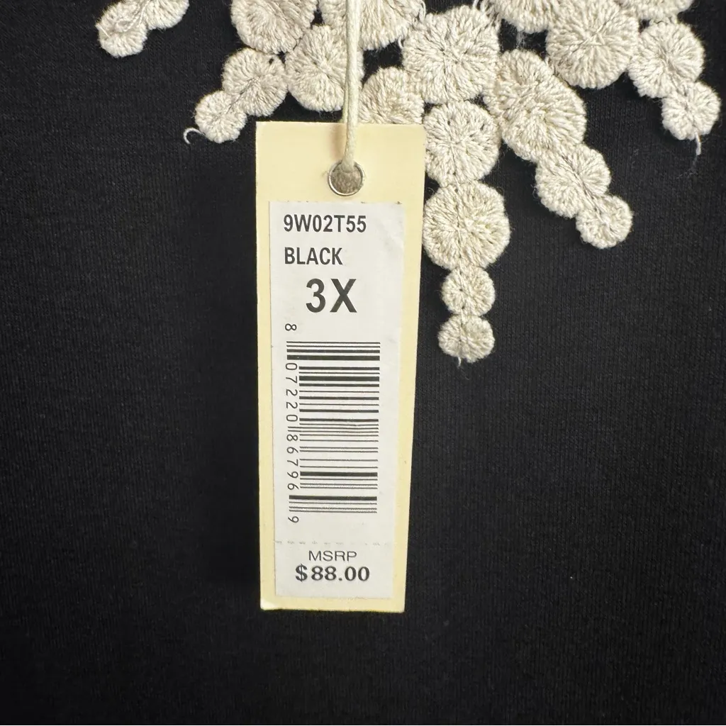 MaxStudio New minimalist chic old money dress size 3X plus trad wife classy Black - Image 5