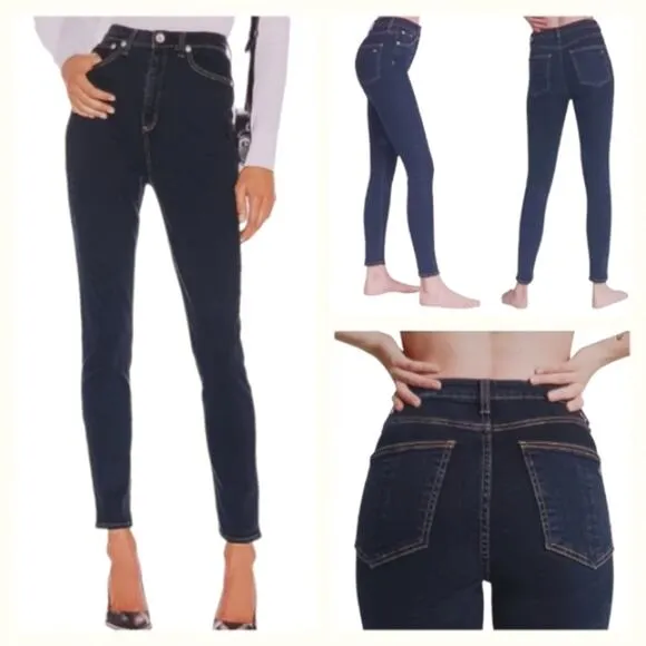 Rag & Bone Jane Super High Rise Skinny GUC $235 Size 28   J1301 - Image 2