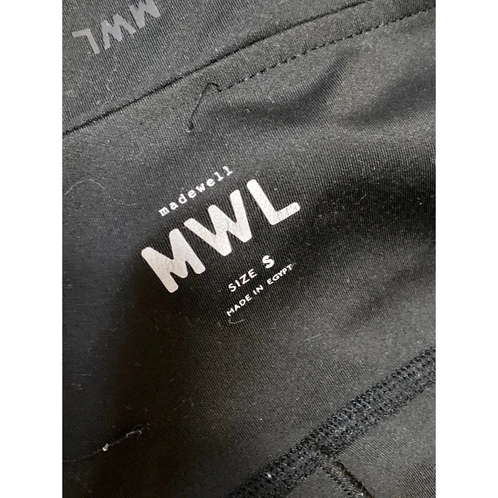 Madewell Black Sleeveless Halter Crossback Cami Camisole Mini Bodycon Dress Sz S - Image 3