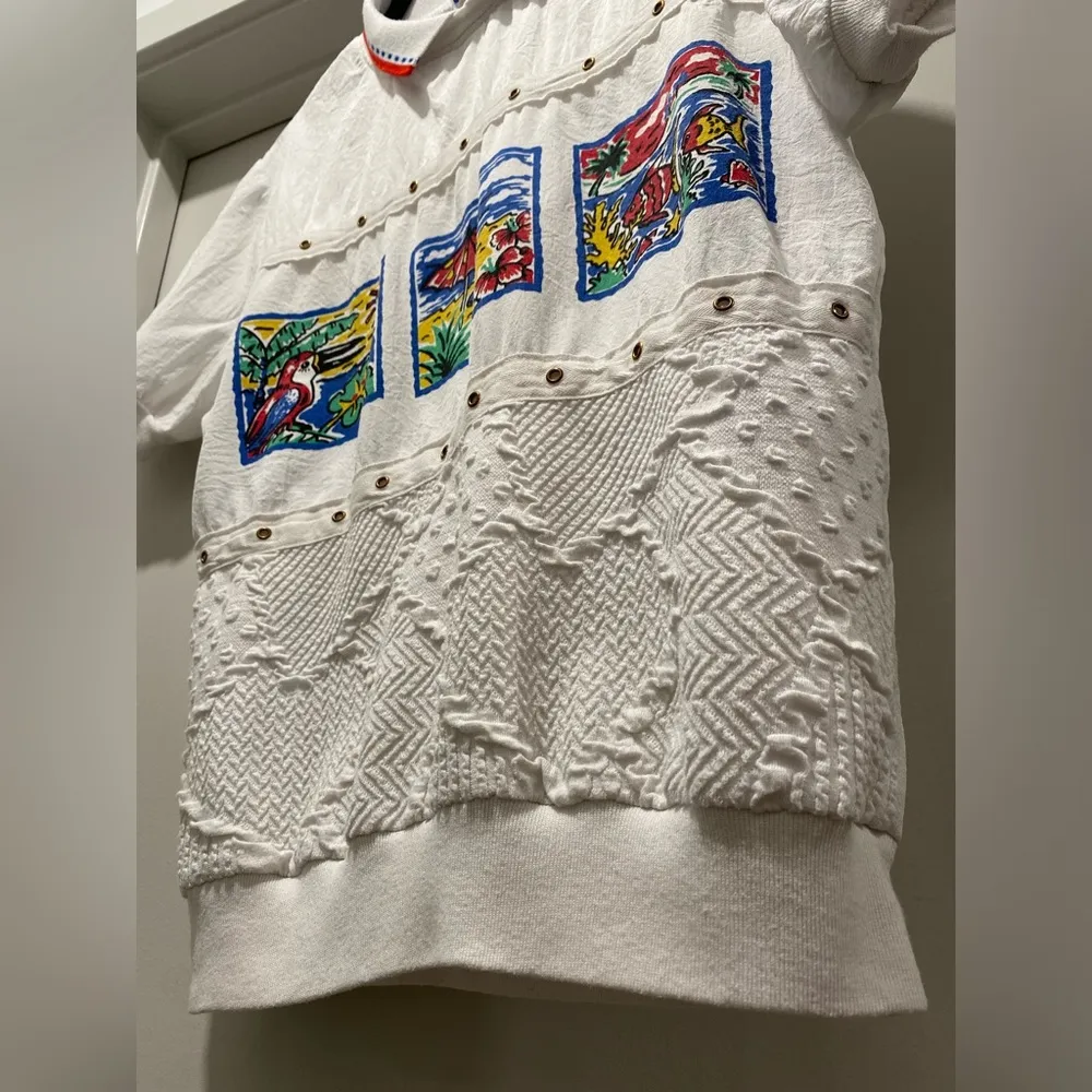 VTG Retro 80s 90s Cape Cod Sportswear Beach Graphic Collared Short Sleeve Shirt - Image 12