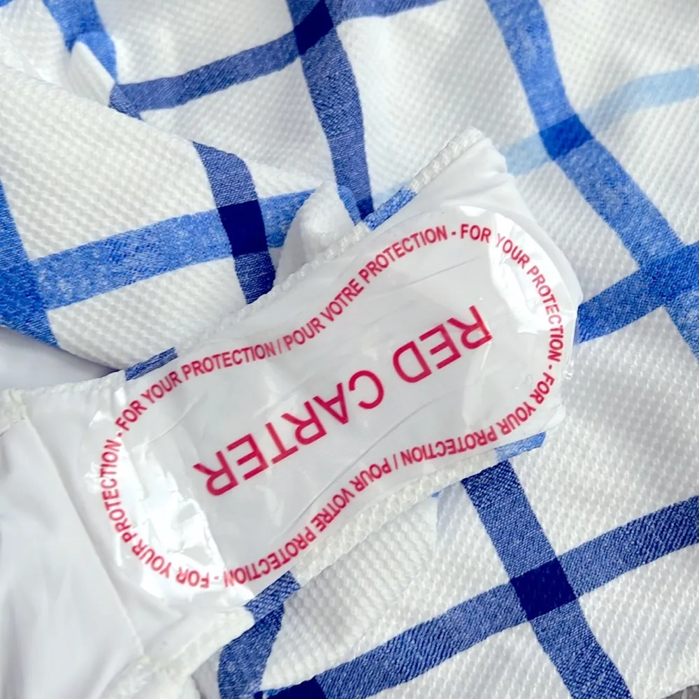 Red Carter Key Biscane Charlie One Piece, Windowpane Plaid, Size S NWT SOLD OUT - Image 9