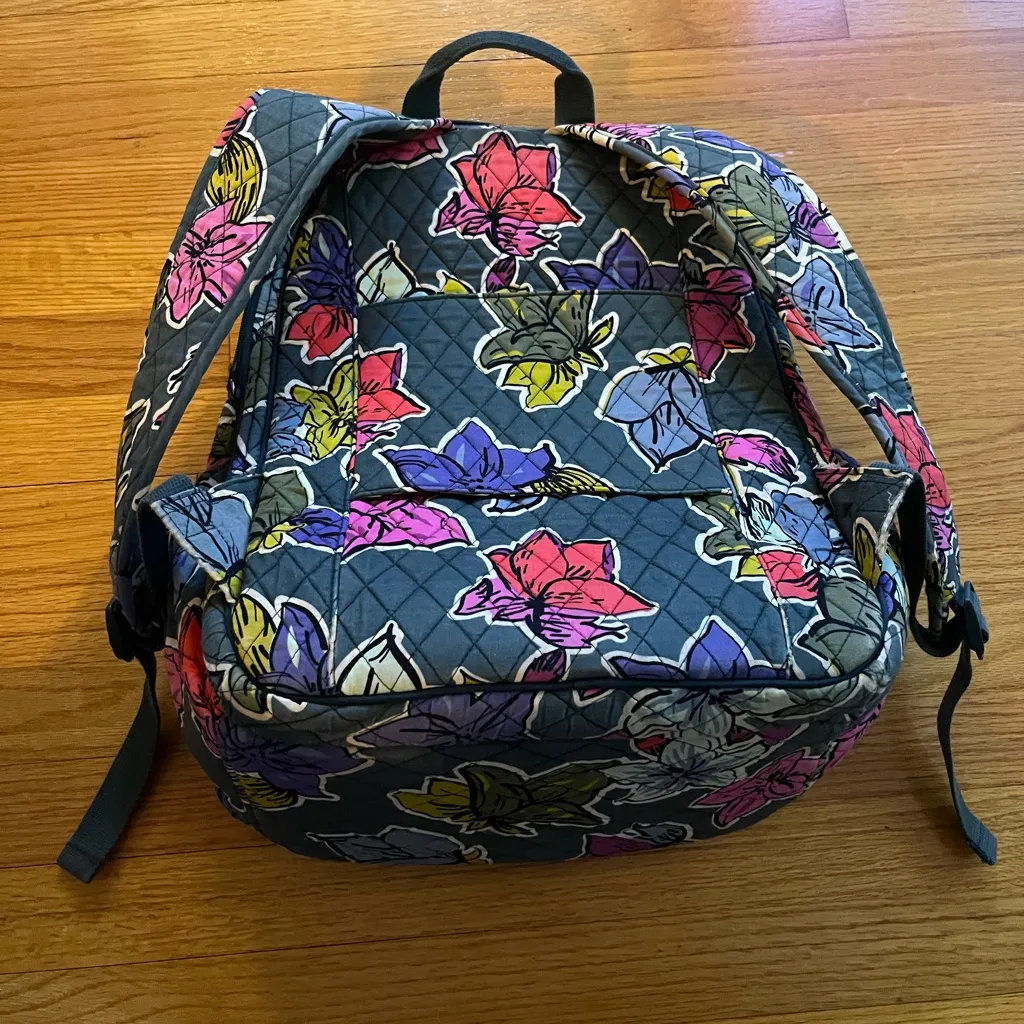 Vera Bradley Multicolor Floral Quilted Backpack - Image 5