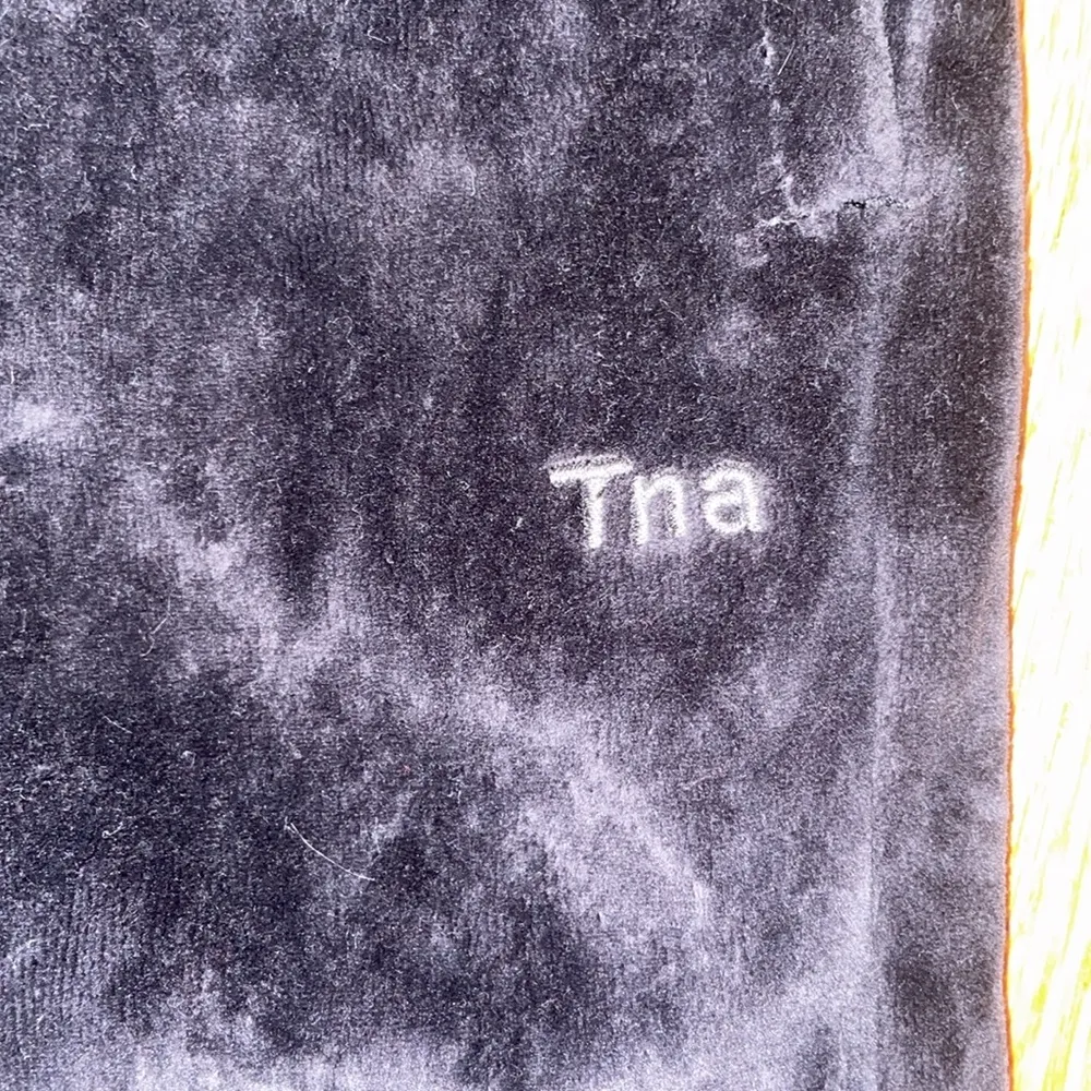 TNA velour straight leg sweatpants Blue Size XXS - Image 3