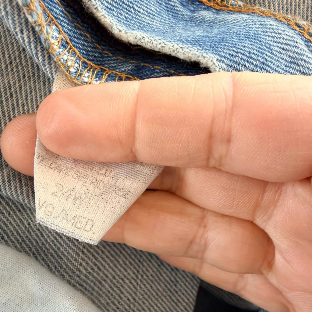 Vintage Faded Glory Light Wash Bermuda Denim Shorts Plus Size 20W Y2K 90s - Image 8