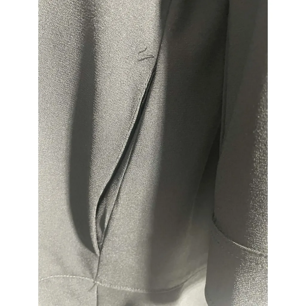 Tuckernuck Size XS  Black Crepe Callahan Shirt Dress  Pockets Collared - Image 8