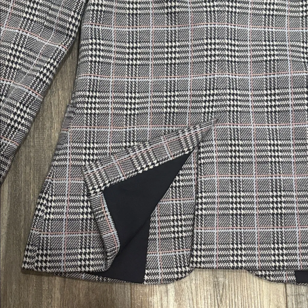 Gap blue grid plaid patch pocket blazer size 10 - Image 5